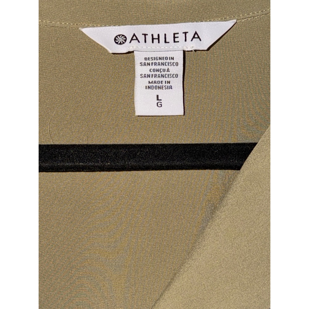 Athleta Avenue Romper Womens Large Olive Branch New NWT - Picture 7 of 8